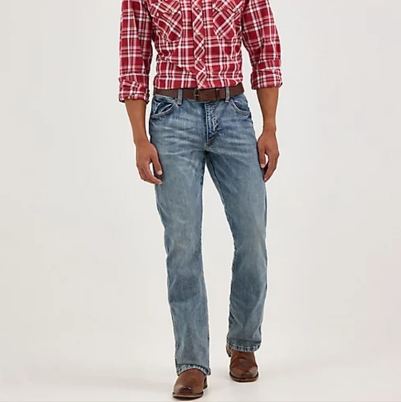 WRANGLER SLIM BOOTCUT JEANS SIZE 32 - Picture 7 of 14